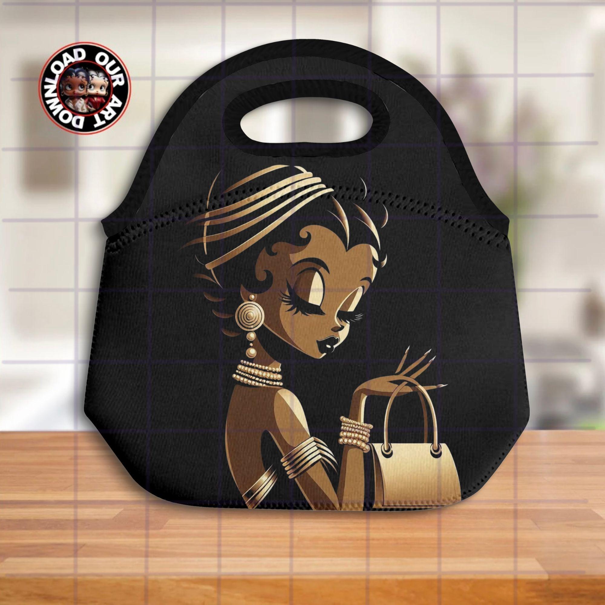 Lunch Tote Png Black Betty Boop Lunch Box Png Purse Lunch Box