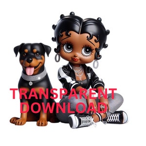 Black Betty Boop Download, Betty Boop png, BettyBoop, PNG Betty Boop, Betty Boop PNG designers, Rottweiler dog png