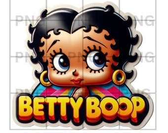 Betty Boop Sticker, Betty Boop Shirt, Betty Boop PNG, png download, sublimation png, Black Betty Boop, Betty Boop Black Tumbler, Mug Wrap