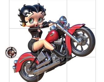 Motorcycle Png Betty Boop Design Motorcycle PNG Shirt PNG Sublimation png Biker rider motor cycler png Digital Only gift motorcycler