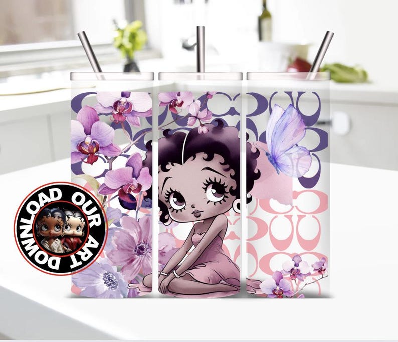 Melanin Betty Boop dtf png Streetwear tshirt design png Boop Download Betty Boop png high resolution Tumbler Curvy woman diva mom gift b1 image 6