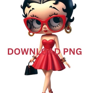 Betty Boop PNG Designs, Betty Boop Download, BettyBoop PNG, Betty Boop Sublimation Design, BettyBoop, Betty Boop Diva Png