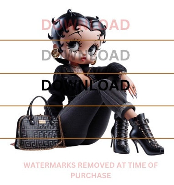 Betty Boop Download Betty Boop png sublimation dtf  png Bestseller png tumbler wrap Bettie Boo Latina Girl png
