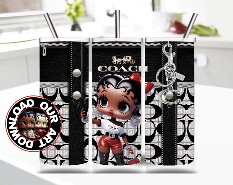 Urban t-shirt png, PNG Black Betty Boop, Tumbler Betty Boop, Personalize Tumbler Wrap Betty Boop, streetwear png image 7