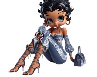 Designer Betty Boop Scarica Betty Boops PNG Betty Boop Design per sublimazione design streetwear betty boo png adesivo png Sublimazione dtf png
