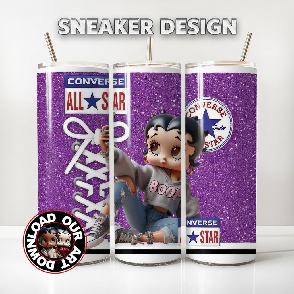 Betty Boop Converse - Etsy