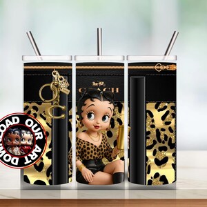 Urban t-shirt png, PNG Black Betty Boop, Tumbler Betty Boop, Personalize Tumbler Wrap Betty Boop, streetwear png image 8