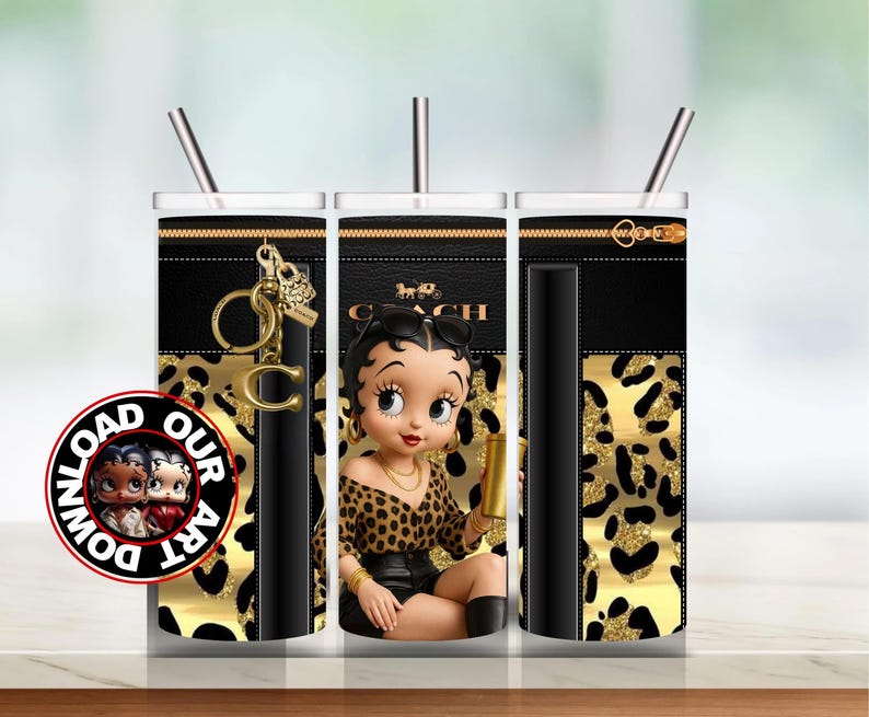 Urban t-shirt png, PNG Black Betty Boop, Tumbler Betty Boop, Personalize Tumbler Wrap Betty Boop, streetwear png image 8