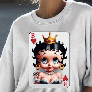 Rainha de Copas png Festa de Cassino Png Betty Boop jogos de cassino png Camisa PNG Pôquer Png Sublimação png coquete png camisas Las Vegas png