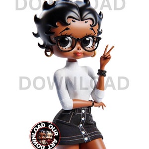 Black Girl Magic Black Betty Boop Download Sublimation Design Png Betty Boop Designs Boo Pes Bettyboop Teacher png Student png