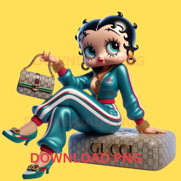 Betty Boop PNG Designs, PNG, Betty Boop Sublimation Design,