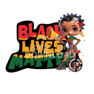 Black Excellence Afro artful  Black Betty Boop Black History Month sublimation dtf png Womanly black woman png black girl magical black art