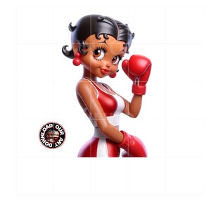Urban t-shirt png, PNG Black Betty Boop, Tumbler Betty Boop, Personalize Tumbler Wrap Betty Boop, streetwear png image 9