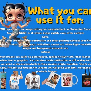 Betty Boop Download Betty Boop png sublimation dtf png Bestseller png tumbler wrap Bettie Boo Latina Girl png image 5