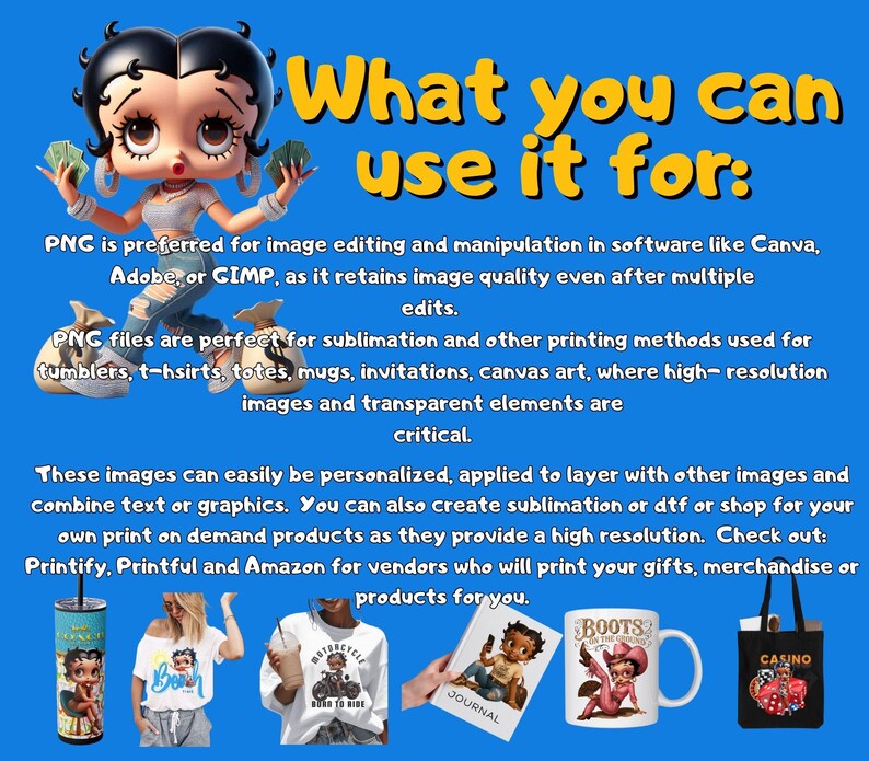 Betty Boop Download Betty Boop png sublimation dtf png Bestseller png tumbler wrap Bettie Boo Latina Girl png image 5