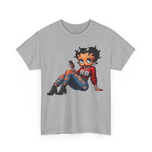 Streetwear Betty Boop, Black Betty Boop, Betty Gear, Betty Girl, Betty Boop Tshirt, Unisex Heavy Cotton Tee image 7