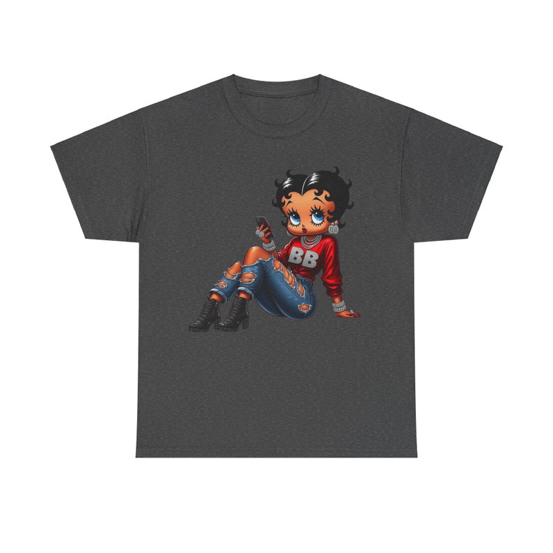 Streetwear Betty Boop, Black Betty Boop, Betty Gear, Betty Girl, Betty Boop Tshirt, Unisex Heavy Cotton Tee image 10