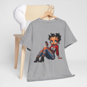 Streetwear Betty Boop, Black Betty Boop, Betty Gear, Betty Girl, Betty Boop Tshirt, Unisex Heavy Cotton Tee image 9