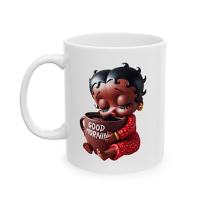 Betty Boop Mug Wrap 15oz PNG 11oz png sublimation mug wrap designer png wrap, mugwrap, Mug Affirmation Coffee Lover Png Black Betty Boop