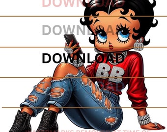Betty Boop Download, Betty Boop PNG, Betty Boop Sublimation Design, BettyBoop, png Betty Boop