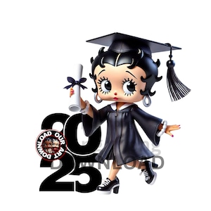 Camisa de formatura png png de formatura png Png Betty Boop, Betty Boop Tumbler Classe de 2025 Betty Boop png Formando png