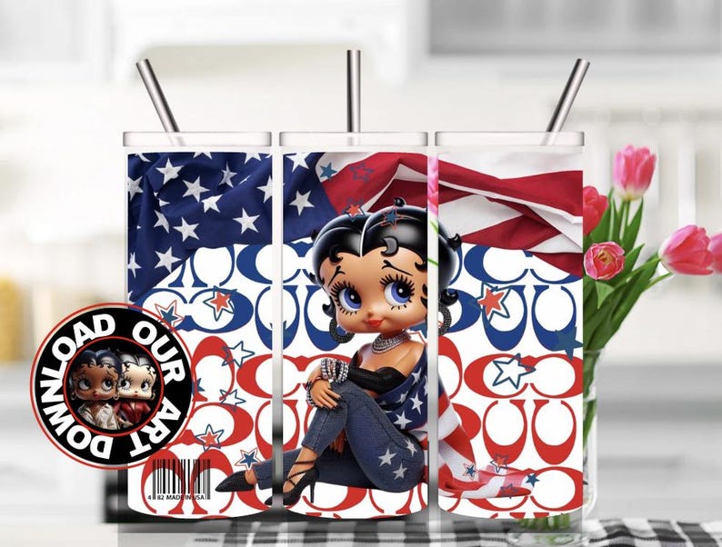 Melanin Betty Boop dtf png Streetwear tshirt design png Boop Download Betty Boop png high resolution Tumbler Curvy woman diva mom gift b1 image 10