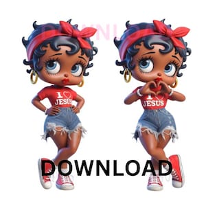 Jesus vibes png Faith Png Christian png Jesus Lover PNG, BettyBoop PNG Sublimation Design dtf png Inspirational PNG Black Betty Boop