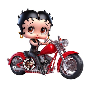 Retro Png Shirt Betty Boop PNG Designs Girl Motorcycle png Betty Boop Download BettyBoop PNG, Betty Boop Sublimation Design Biker Shirt