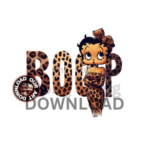 Betty Boop Download, Betty Boop PNG, Betty Boop Sublimation Design, BettyBoop, black Betty Boop, streetwear shirt png, Black Owned Shop