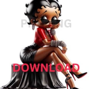 Streetwear tshirt design png, Boop Download, Betty Boop PNG, Betty Boop Sublimation Design, BettyBoop, Png Betty