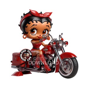 Motorcycle png Black Betty Boop Download Sublimation dtf png Black Rider Motor Cycler gift motorcycle Biker shirt png Custom Coquette png
