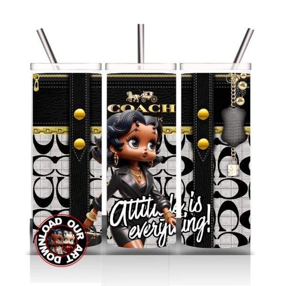 Designer tumbler png Betty Boop Purse Tumbler wrap PNG purse design png 20oz tumbler png sublimation motivation gift png