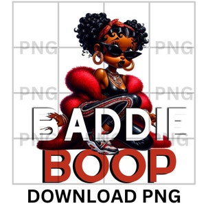 Streetwear tshirt design png, Boop Download, Betty Boop PNG, Betty Boop png, Betty Boop Sublimation Design, Baddie png, Black woman png
