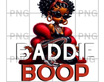Streetwear tshirt design png, Boop Download, Betty Boop PNG, Betty Boop png, Betty Boop Sublimation Design, Baddie png, Black woman png