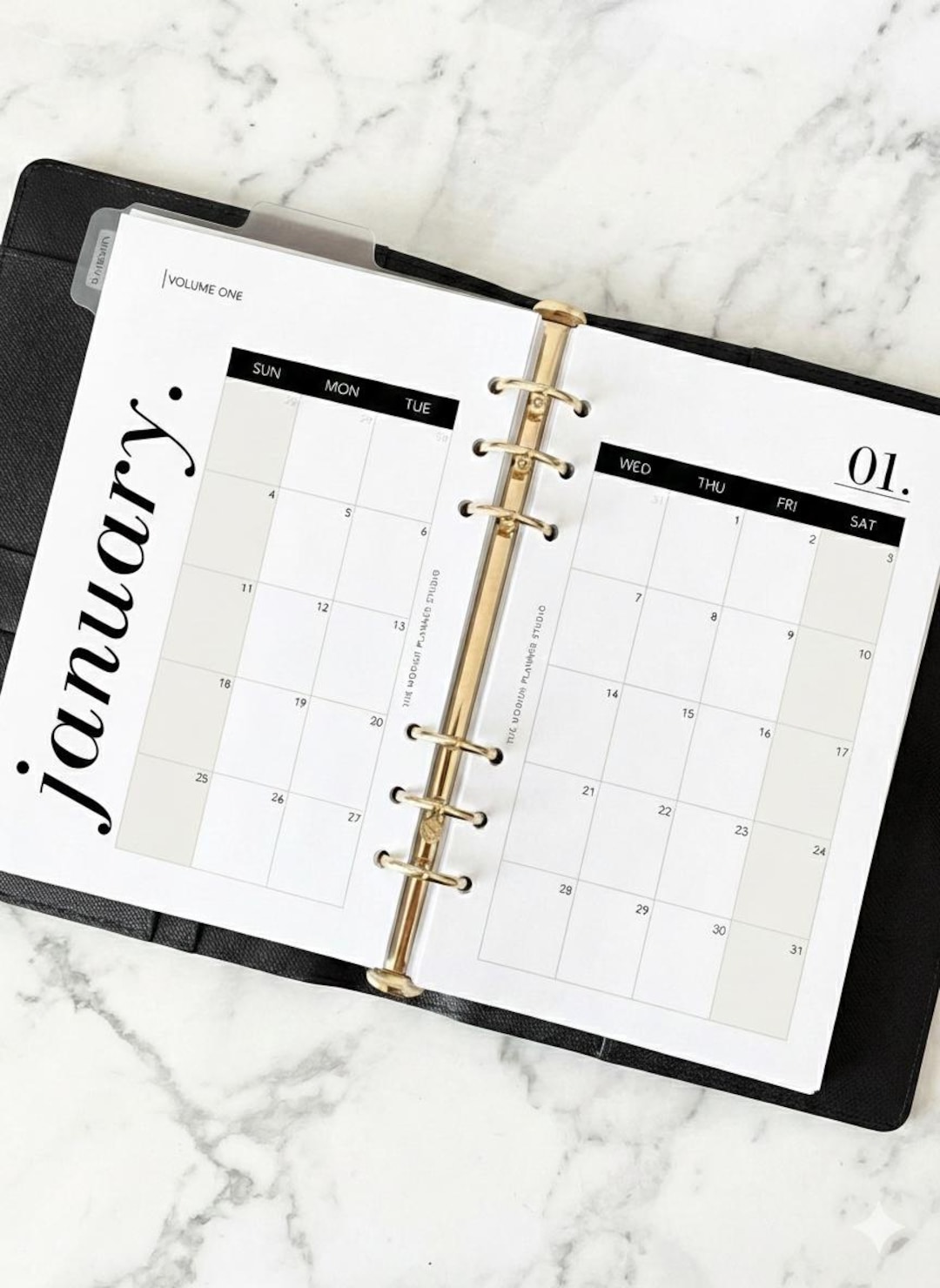 A5 Monthly Planner Inserts | Minimal Dated Pages (PDF) - Etsy