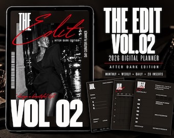 Agenda digitale scura senza data per Goodnotes / The Edit Vol. 02 Edizione After Dark
