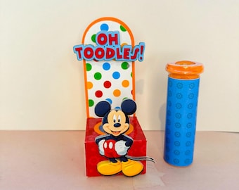Mickey Mouse M&M Candy Tube, Oh Toodles Party Favor, Set of 6