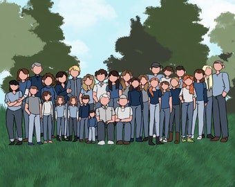 Custom Extended Family Portrait
