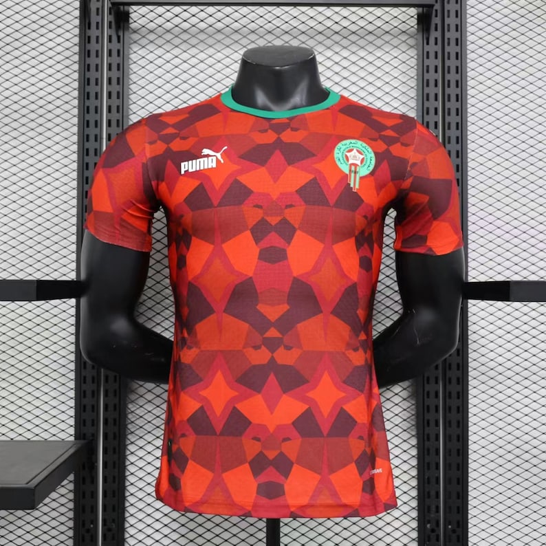 Maillot de football équipe nationale du Maroc pour la Can 20232024, Maillot Rouge, Édition
