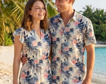 Matching Shirts & Dresses - Couple Outfits for Vacation or Resort Destination - Mix and Match Apparel