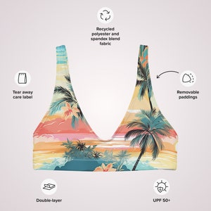 Palm Haze Knot Bralette Bikini Top