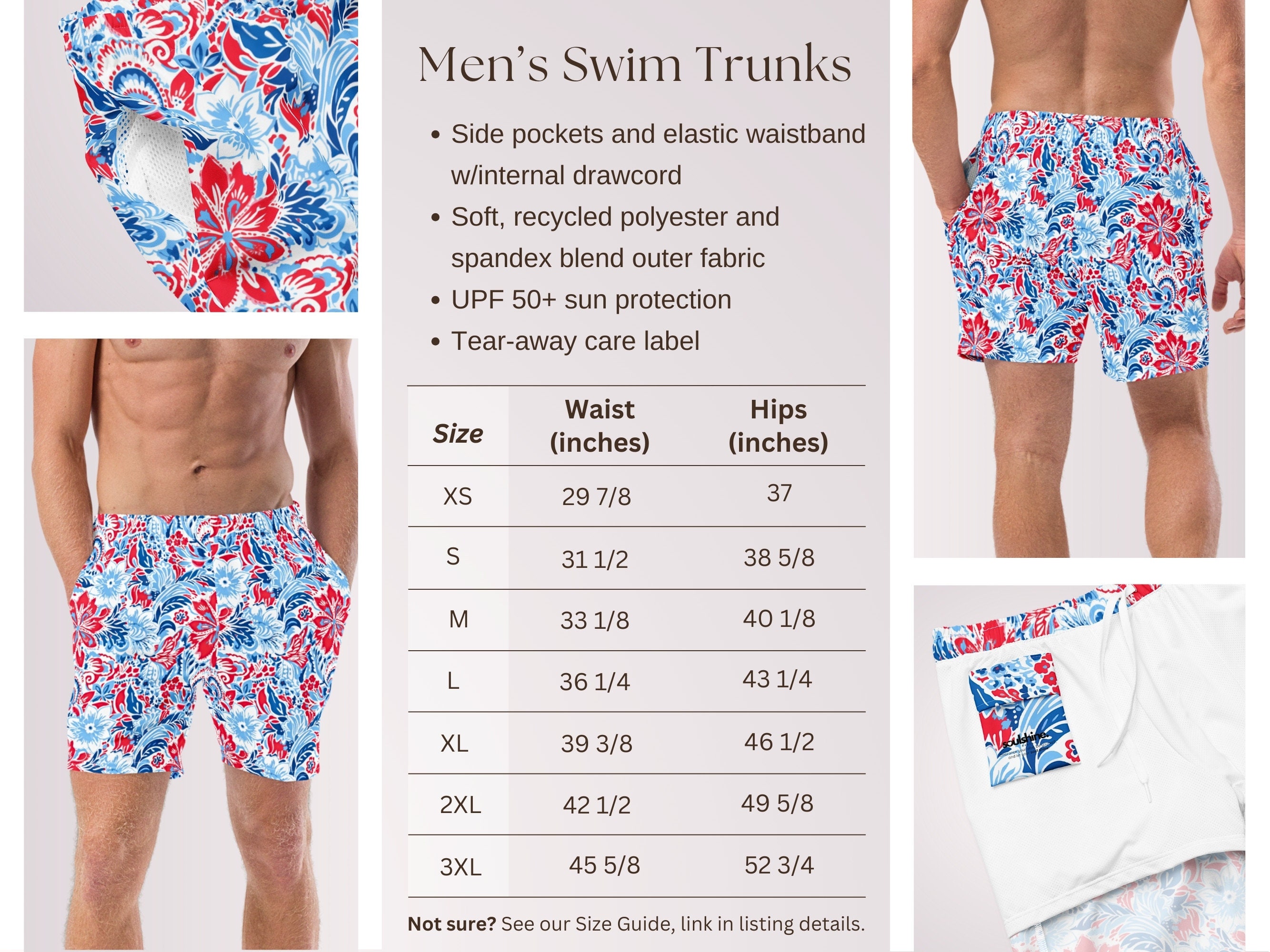 PATRIOTIC COUPLES SWIMWEAR Mix & Match 4th of July His and Hers Swimwear Mens Swim Trunks Womens