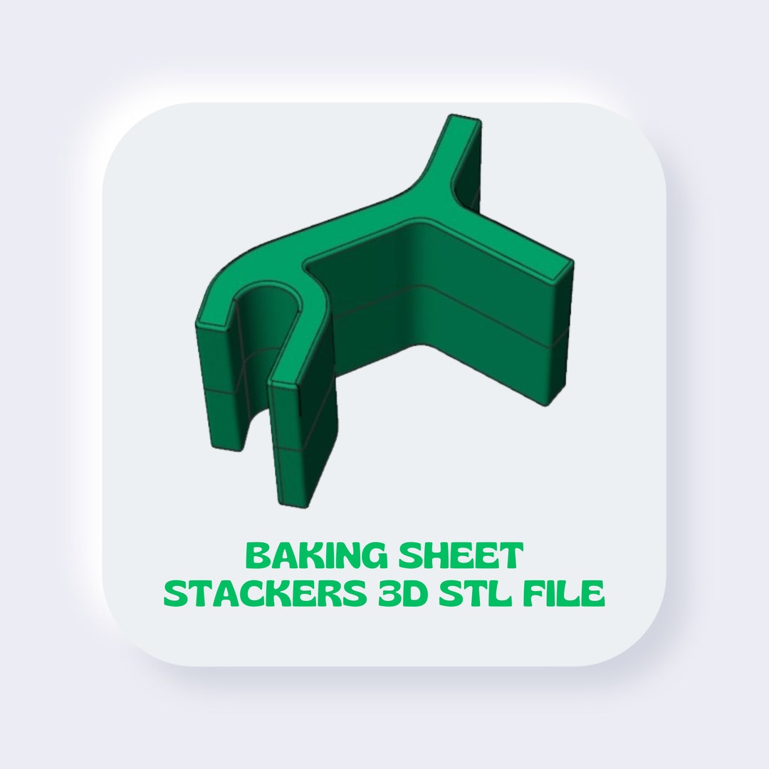 Baking Sheet Stackers STL File for 3D Printing 3D STL File Baking Sheet Stackers 3D Prints Model