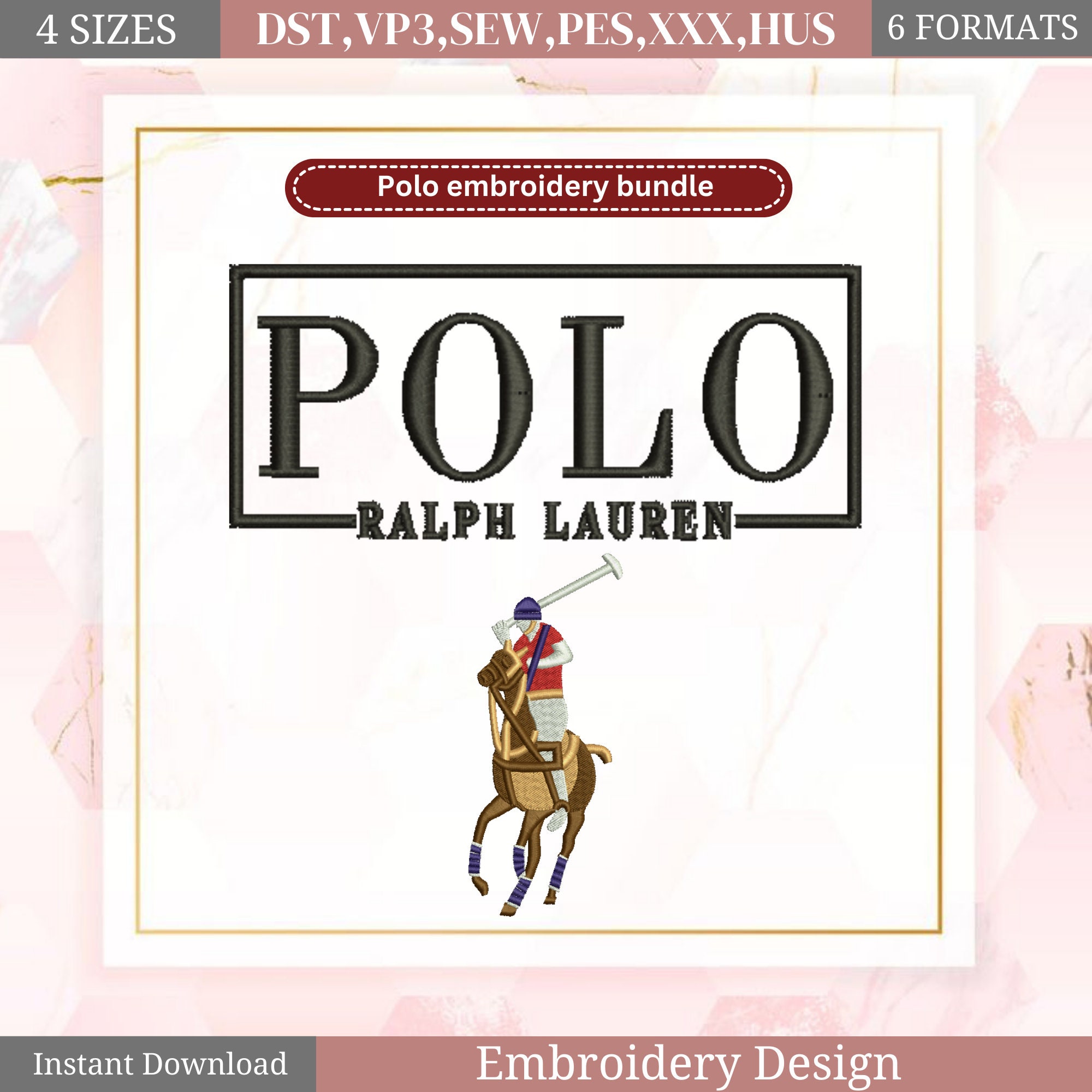 ralph lauren polo embroidery design