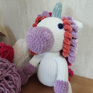 Crochet Unicorn Amigurumi Pattern: Plush Animal Toy (PDF Pattern)