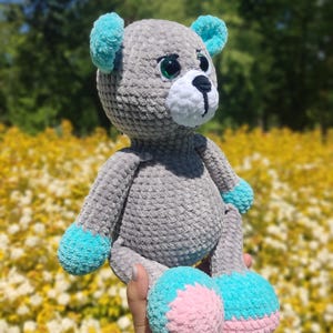 Crochet Pattern Bear, amigurumi teddy bear toy tutorial, Cute Teddy Bear plush Crochet PDF Pattern Eng, pattern toy Animal
