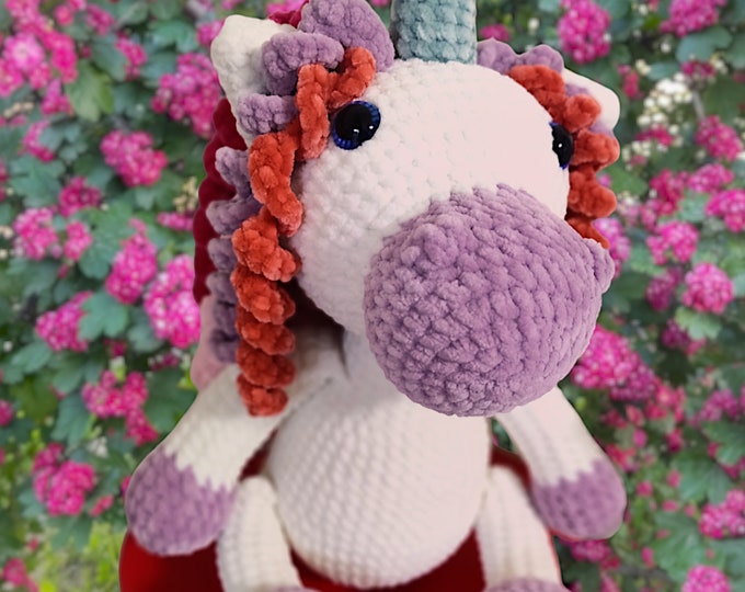 Awesome Unicorn Crochet Animal, Unicorn Stuffed Animal, Unicorn Plushie, Pregnancy gift, Amigurumi Baby shower unicorn toy, Unicorn Rainbow