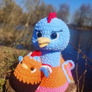Mama Hen with Easter Eggs Crochet Pattern: Whimsical Chicken (Digital Download)