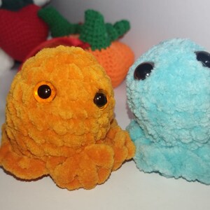 Crochet PATTERN No-Sew Mini Octopus Plush Toy Pattern Easy Market Crochet Plushie Handmade Gift Idea, Baby Octopus Crochet Pattern, Octopus