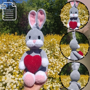 Amigurumi Häschen Häkelanleitung: Plüsch Osterhase (PDF-Muster)